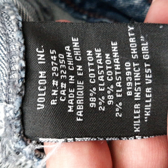 VOLCOM Jeans size 11 "killer Vest Girl" - Picture 10 of 12
